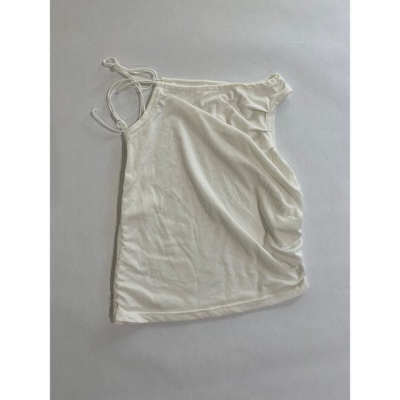 threetimes Tops Threetimes Korea Asymmetrical Top In White Poshmark